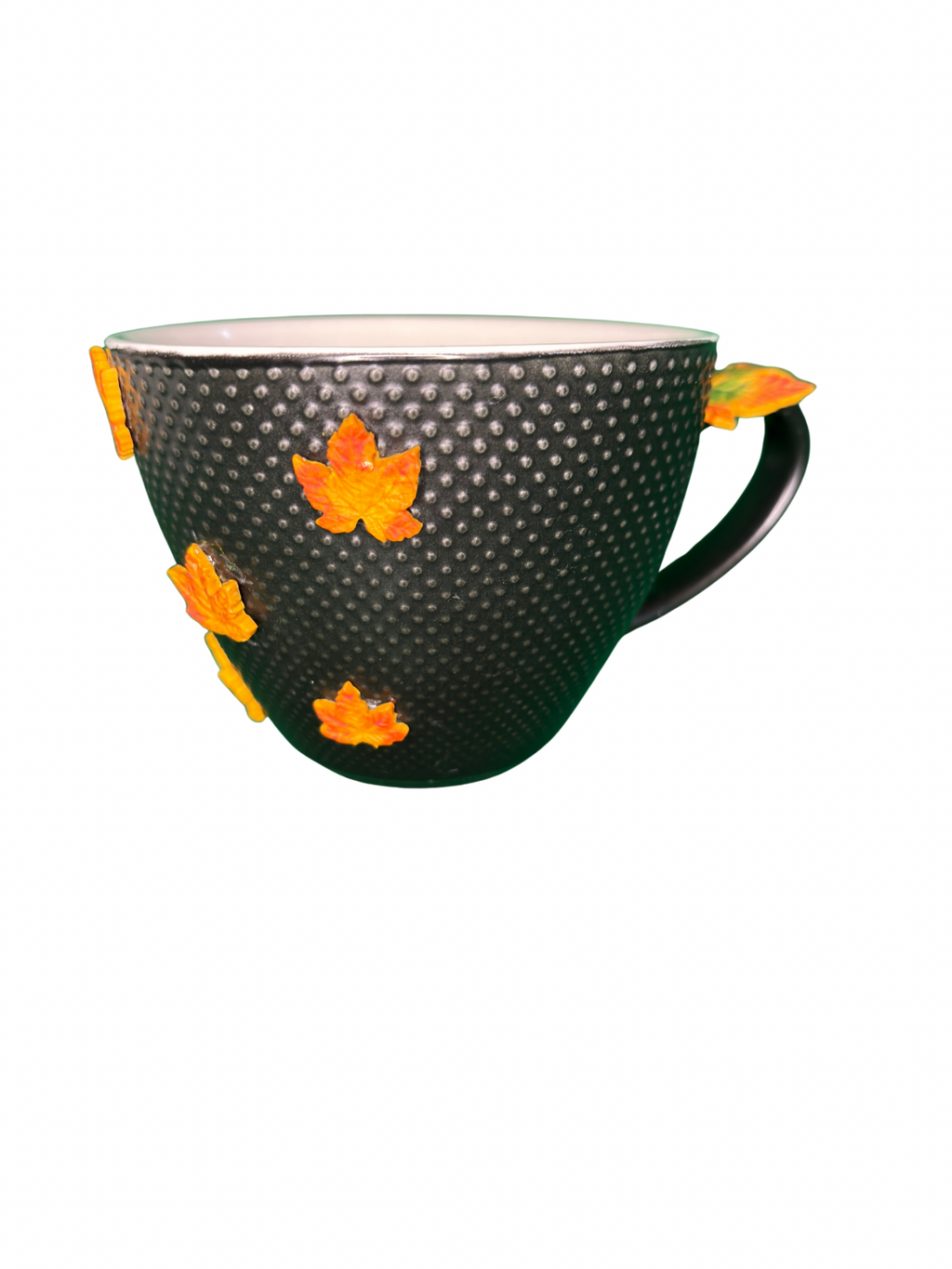 Halloween Pumpkin Mug – Handcrafted Polymer Clay Design