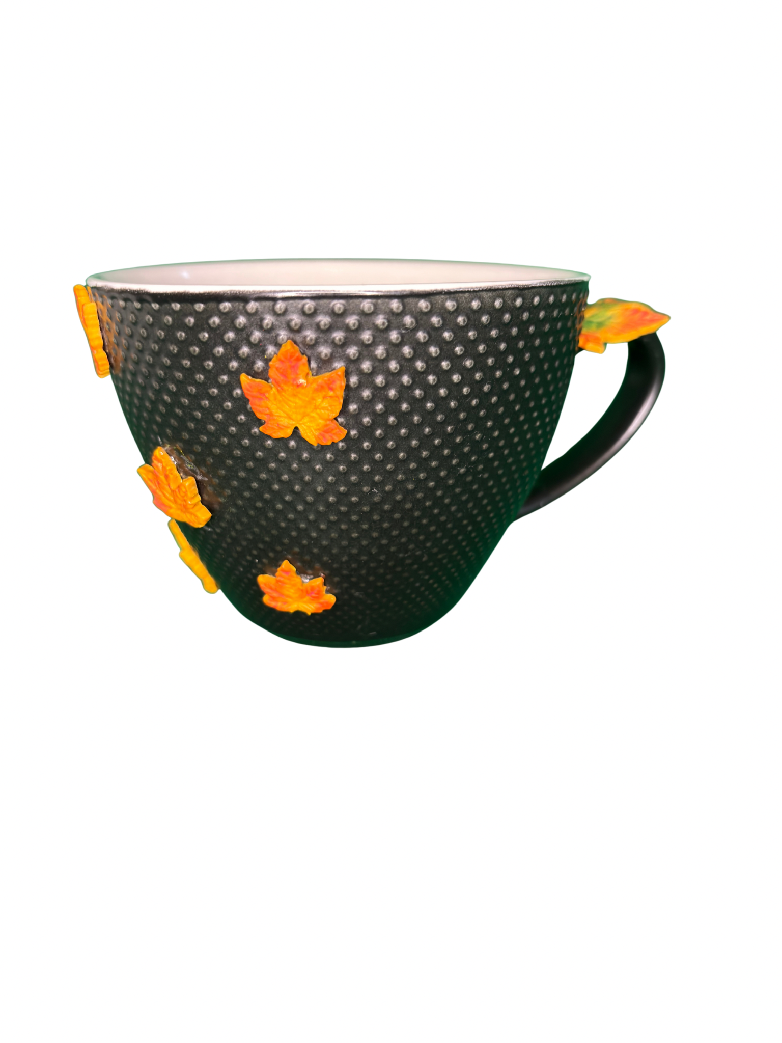 Halloween Pumpkin Mug – Handcrafted Polymer Clay Design