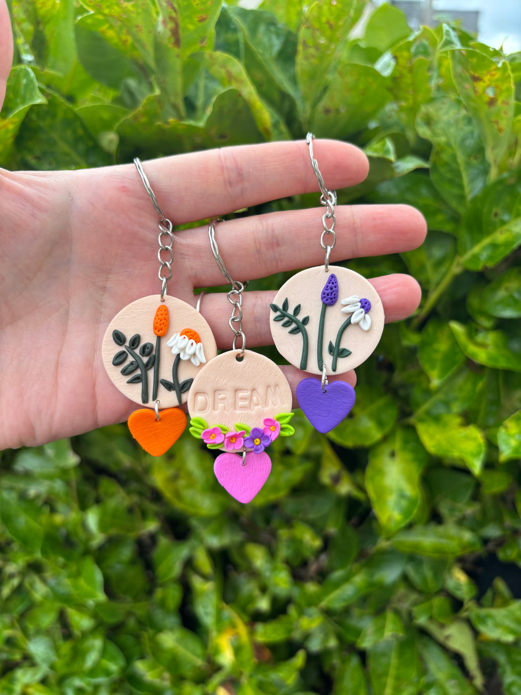 🌸 Handmade Floral & Mushroom Keychains – Limited Edition
