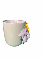 Handmade Elephant Mug with Sunflower