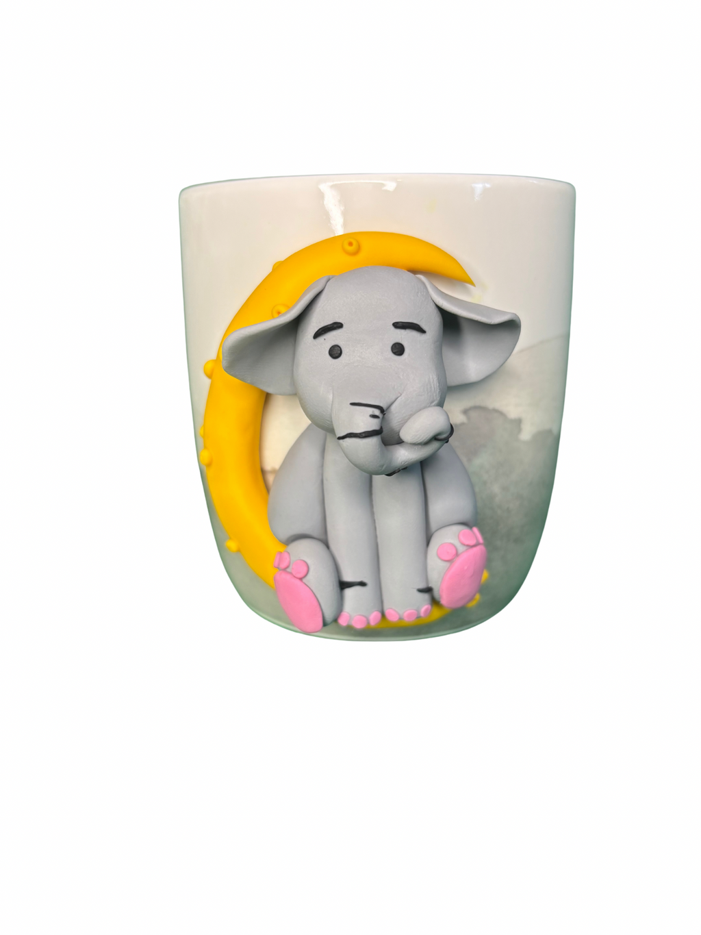 “Dreamy Elephant Mug with Moon”